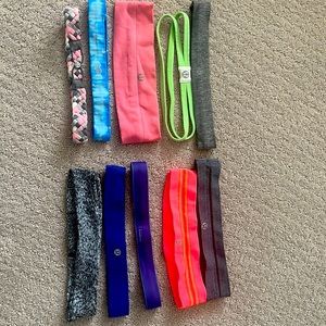 Set of 10 lululemon headbands